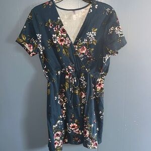 🧵Xhilaration Mini Dress•L•Blue Floral
